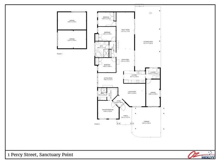 Floorplan of Homely house listing, 1 Percy Street, Sanctuary Point NSW 2540