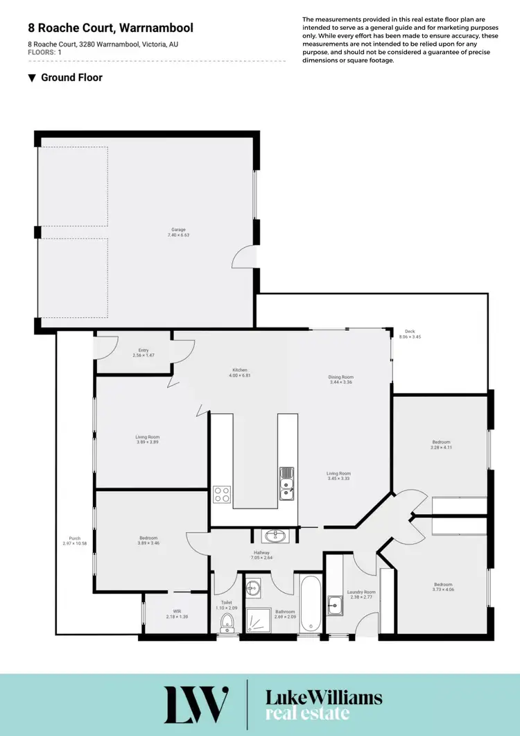 Floorplan of Homely house listing, 8 Roache Court, Warrnambool VIC 3280