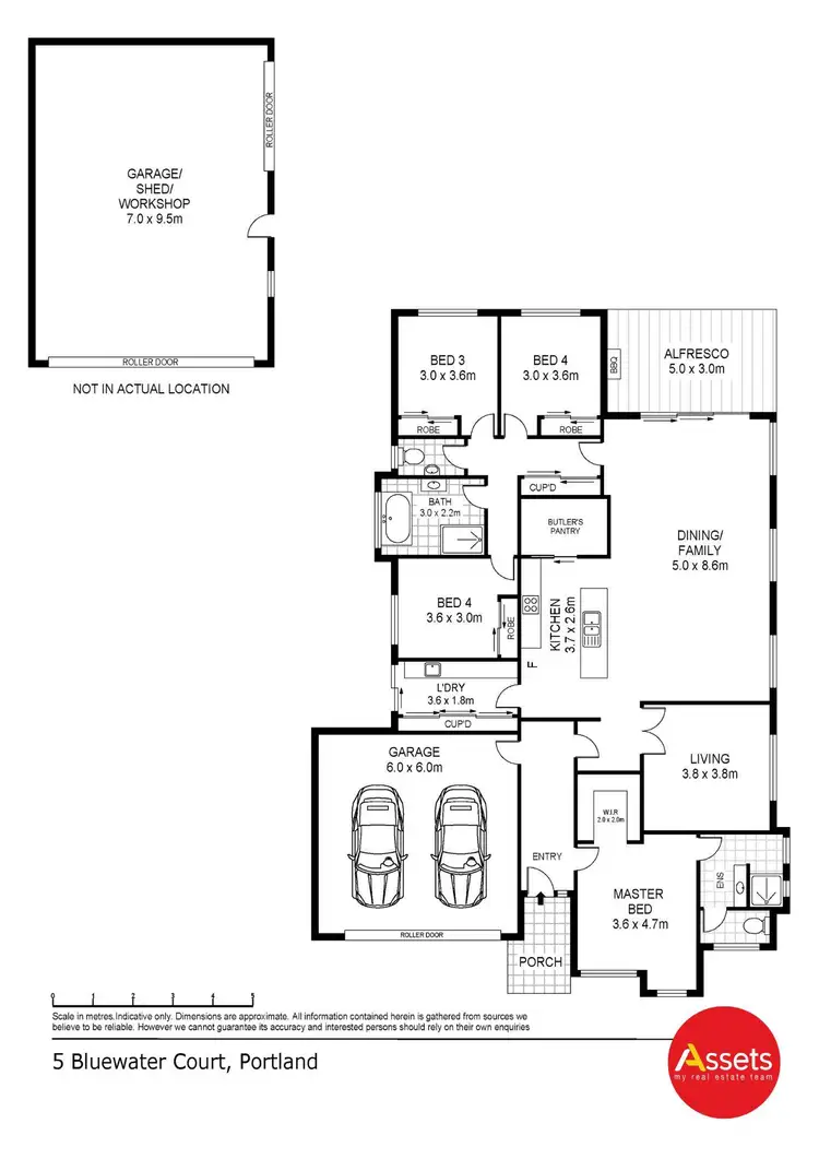 Floorplan of Homely house listing, 5 Blue Water Court, Portland VIC 3305