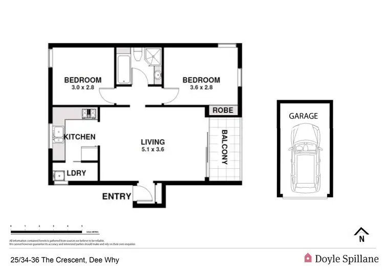 Floorplan of Homely apartment listing, 25/34-36 The Crescent, Dee Why NSW 2099