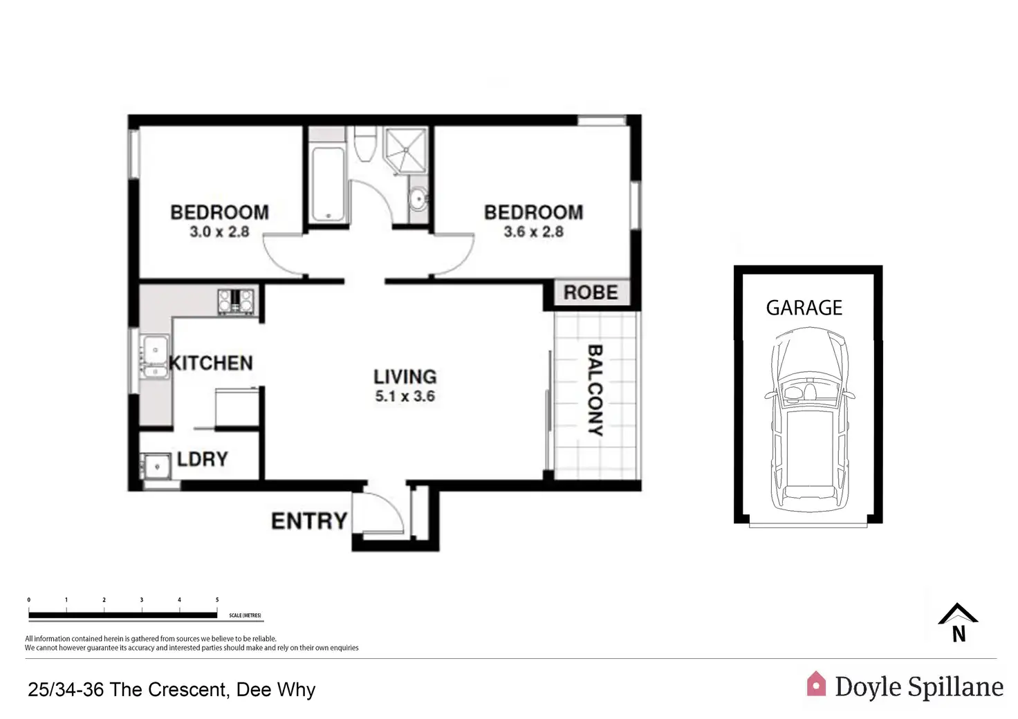 Floorplan of Homely apartment listing, 25/34-36 The Crescent, Dee Why NSW 2099