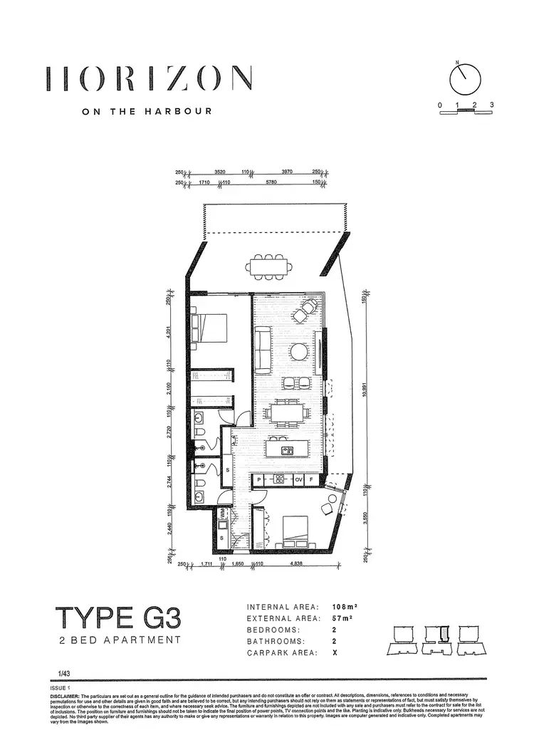 Floorplan of Homely apartment listing, G1/43 Honeysuckle Drive, Newcastle NSW 2300