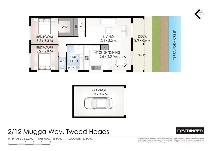 Floorplan of Homely unit listing, 2/12 Mugga Way, Tweed Heads NSW 2485