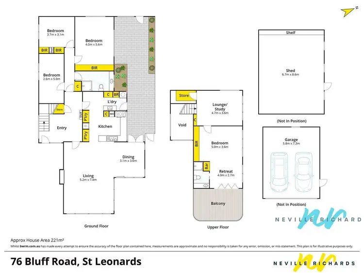 Floorplan of Homely house listing, 76 Bluff Road, St Leonards VIC 3223