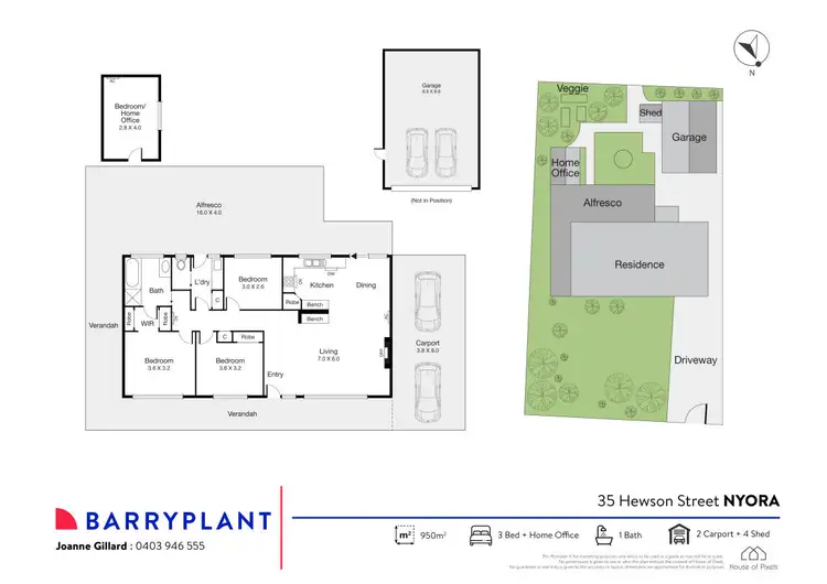 Floorplan of Homely house listing, 35 Hewson Street, Nyora VIC 3987