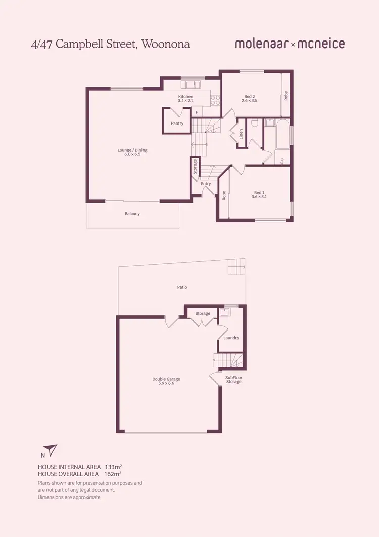Floorplan of Homely townhouse listing, 4/47 Campbell Street, Woonona NSW 2517