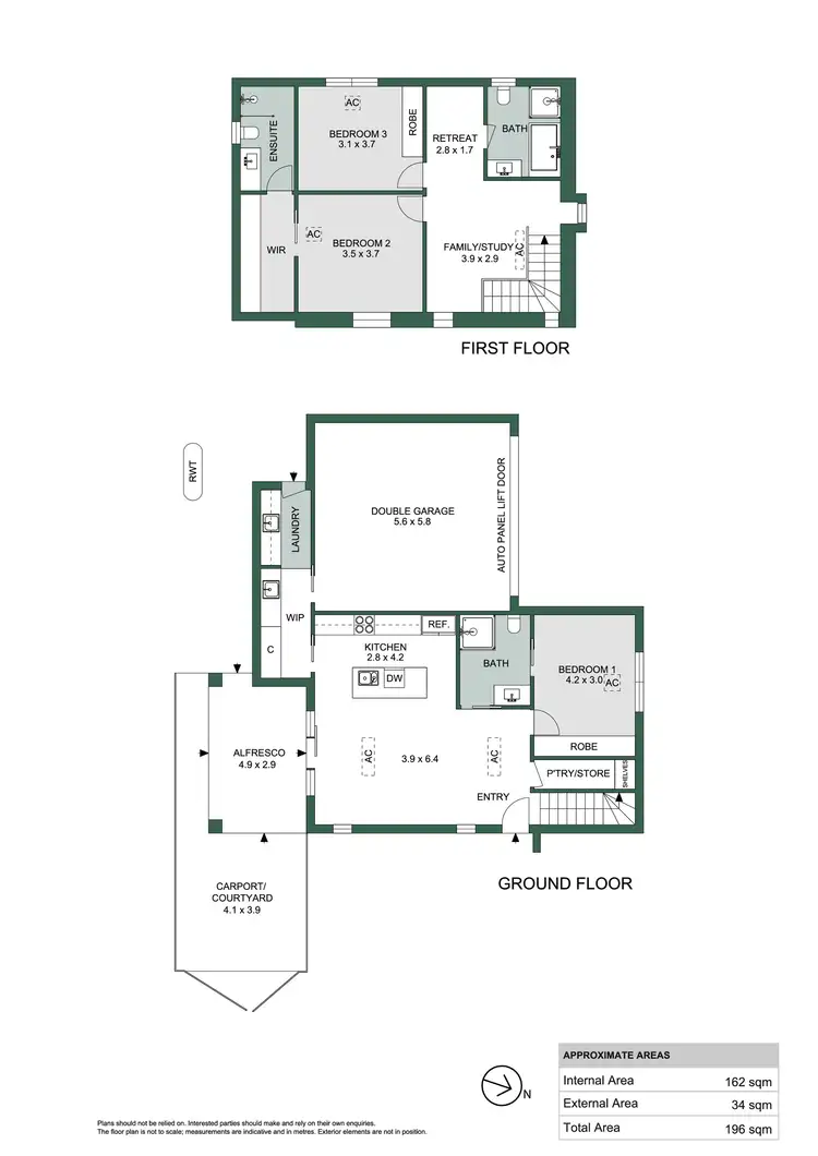 Floorplan of Homely townhouse listing, 3A Reid Avenue, Felixstow SA 5070