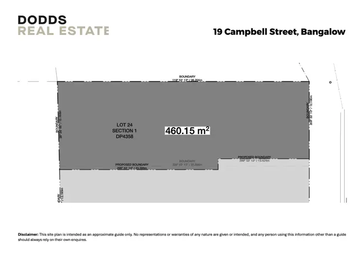 Floorplan of Homely land listing, 19 Campbell Street, Bangalow NSW 2479