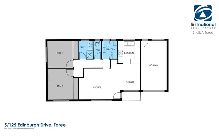 Floorplan of Homely unit listing, 5/125-127 Edinburgh Drive, Taree NSW 2430