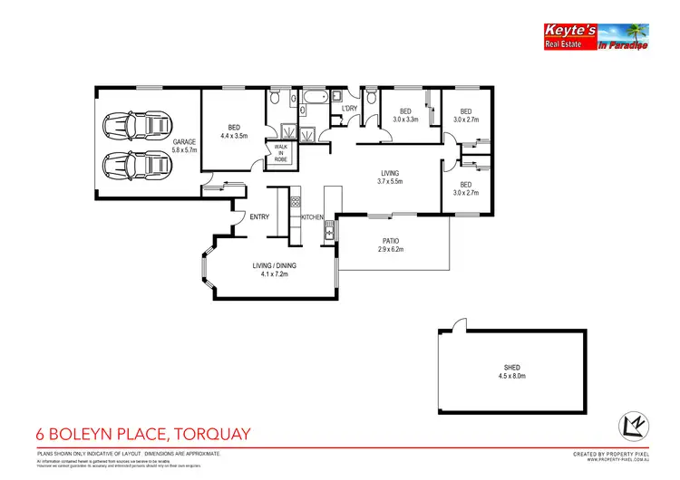 Floorplan of Homely house listing, 6 Boleyn Place, Torquay QLD 4655