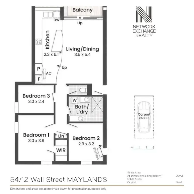 Floorplan of Homely apartment listing, 54/12 Wall Street, Maylands WA 6051