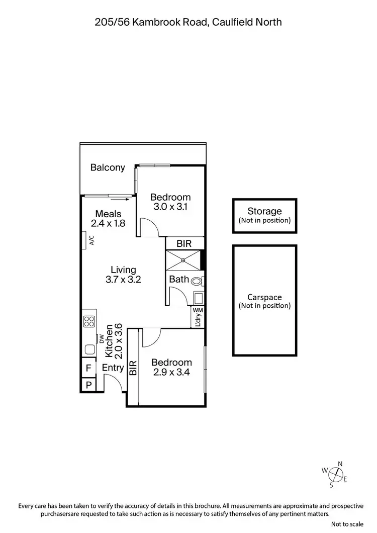 Floorplan of Homely apartment listing, 205/56 Kambrook Road, Caulfield North VIC 3161