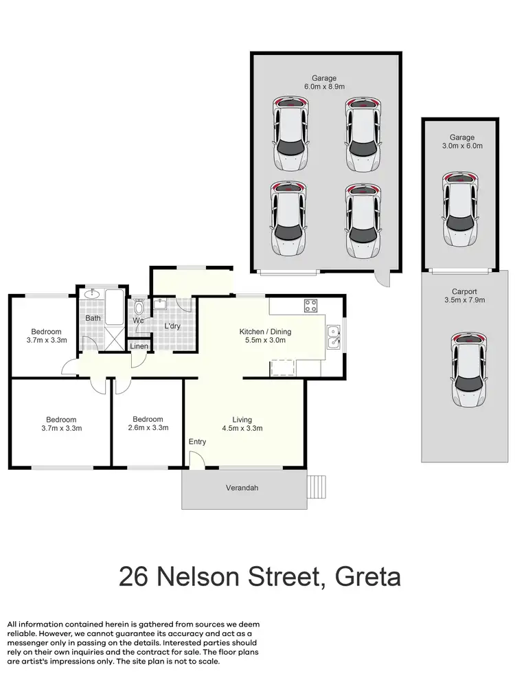 Floorplan of Homely house listing, 26 Nelson Street, Greta NSW 2334