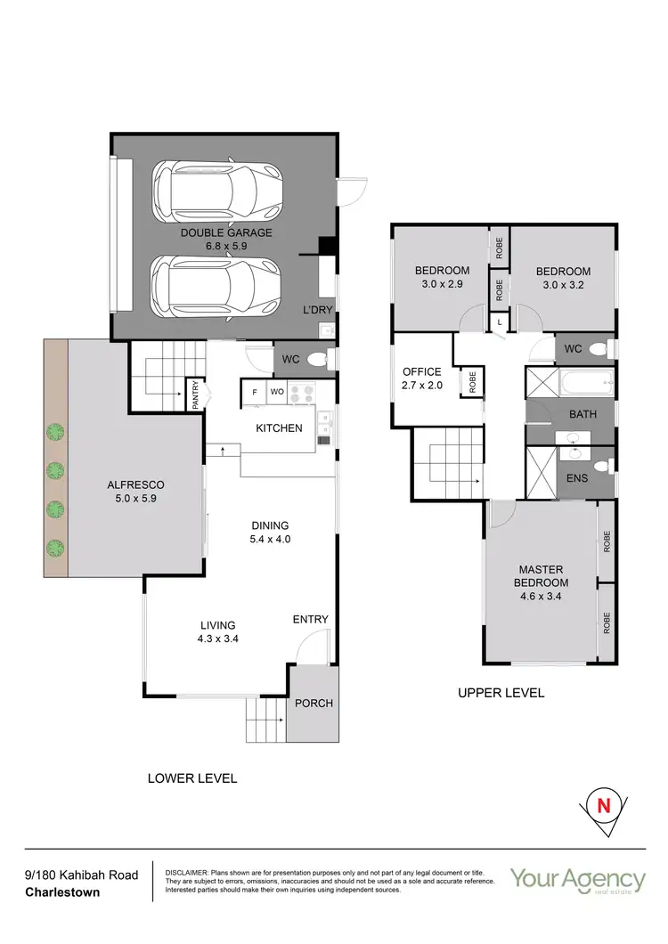 Floorplan of Homely townhouse listing, 9/180 Kahibah Road, Charlestown NSW 2290