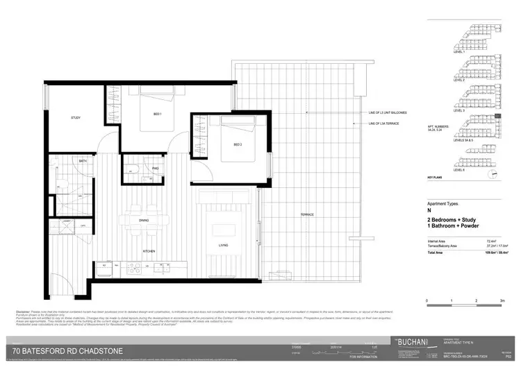 Floorplan of Homely apartment listing, 424/70 Batesford Road, Chadstone VIC 3148