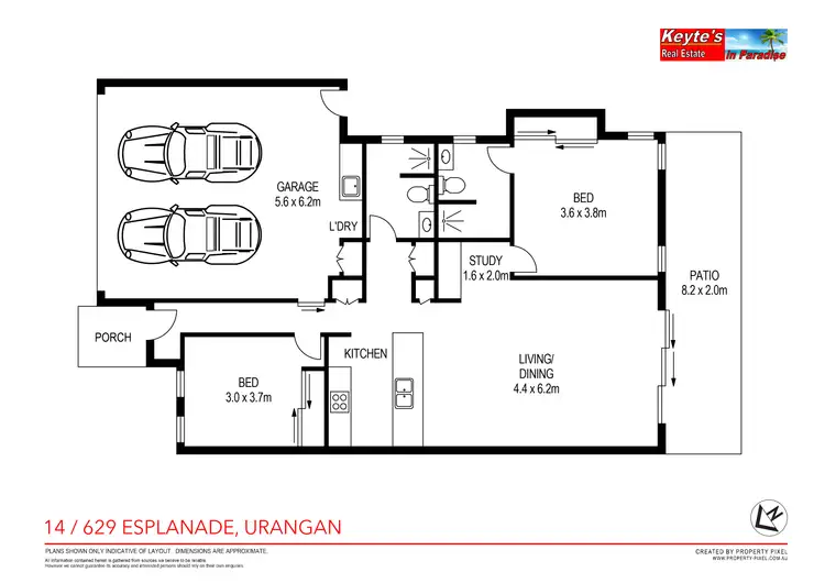 Floorplan of Homely apartment listing, 14/629 Esplanade, Urangan QLD 4655