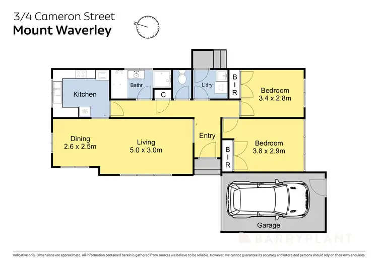 Floorplan of Homely unit listing, 3/4 Cameron Street, Mount Waverley VIC 3149