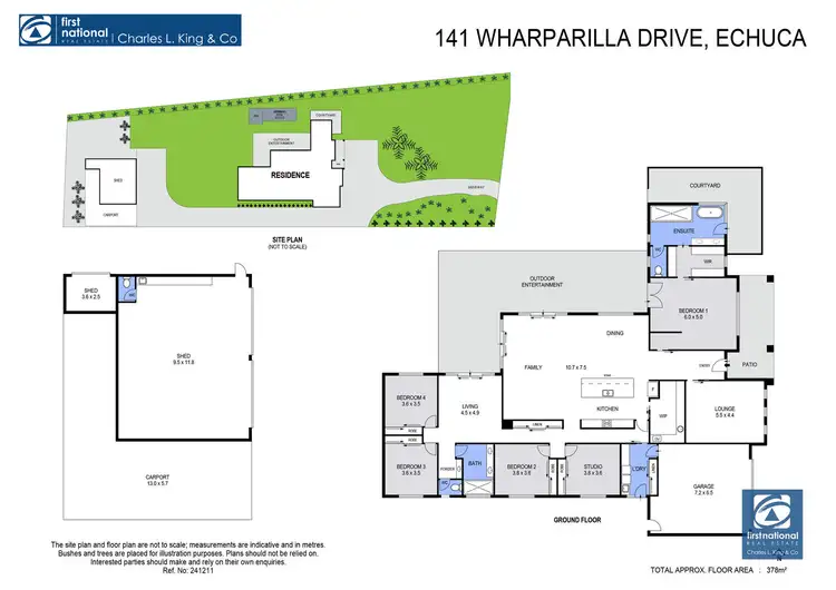 Floorplan of Homely house listing, 141 Wharparilla Drive, Echuca VIC 3564
