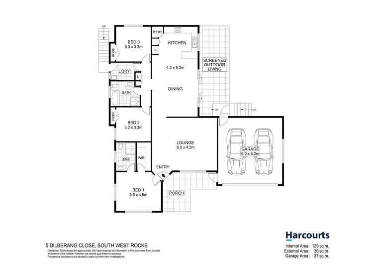Floorplan of Homely house listing, 5 Dilberang Close, South West Rocks NSW 2431