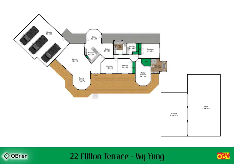 Floorplan of Homely house listing, 22 Clifton Terrace, Wy Yung VIC 3875
