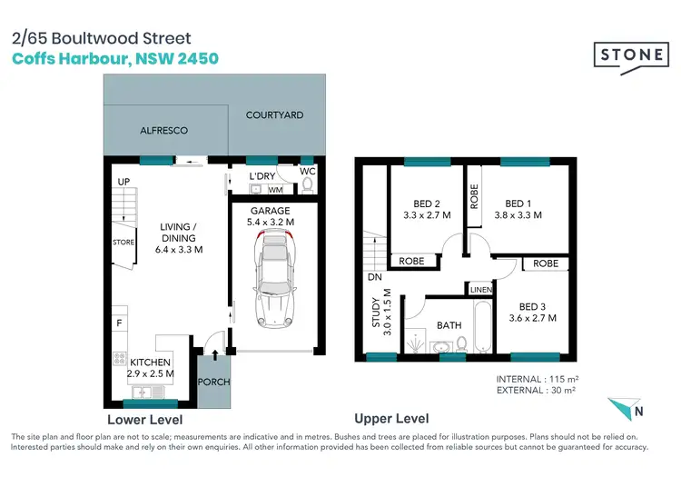 Floorplan of Homely townhouse listing, 2/65 Boultwood Street, Coffs Harbour NSW 2450