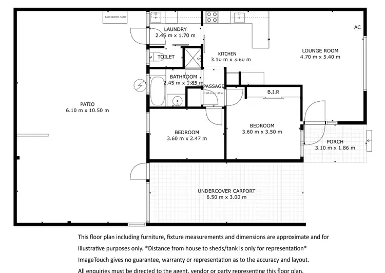 Floorplan of Homely unit listing, 2/3 Gascony Crescent, Port Lincoln SA 5606