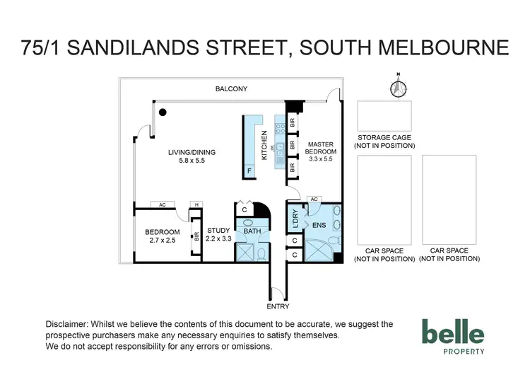 Floorplan of Homely apartment listing, 75/1 Sandilands Street, South Melbourne VIC 3205