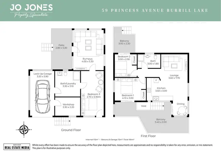 Floorplan of Homely house listing, 59 Princess Avenue, Burrill Lake NSW 2539
