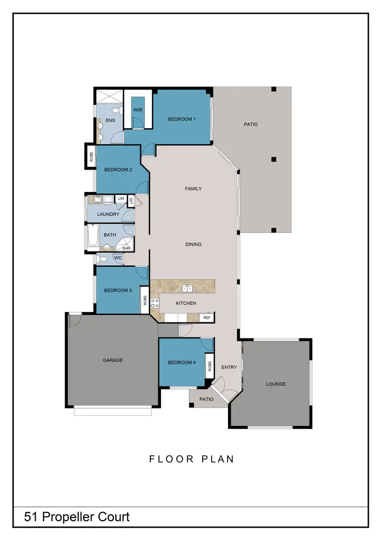 Floorplan of Homely house listing, 51 Propeller Court, Trinity Beach QLD 4879