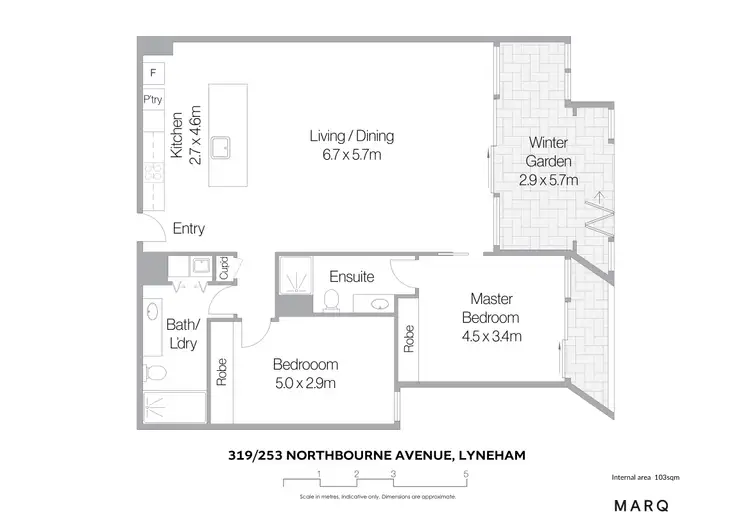 Floorplan of Homely apartment listing, 319/253 Northbourne Avenue, Lyneham ACT 2602