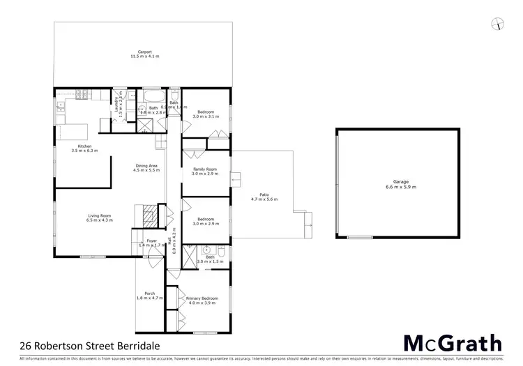 Floorplan of Homely house listing, 26 Roberson Street, Berridale NSW 2628
