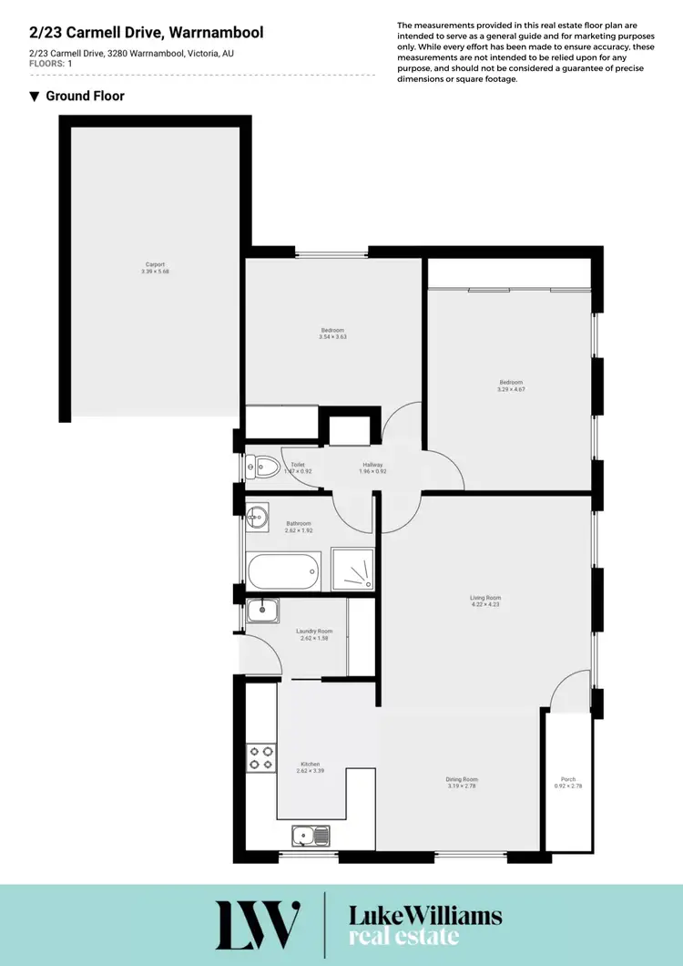 Floorplan of Homely house listing, 2/23 Carmell Drive, Warrnambool VIC 3280