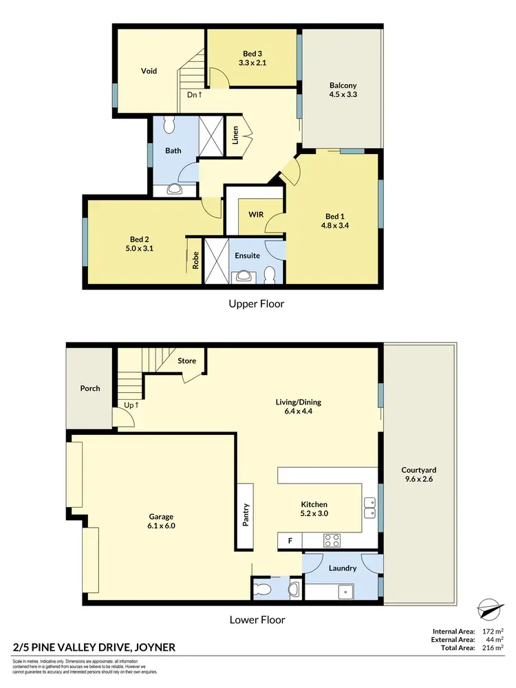 Floorplan of Homely townhouse listing, 2/5 Pine Valley Drive, Joyner QLD 4500