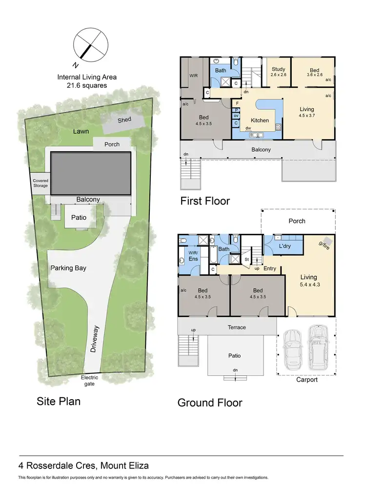 Floorplan of Homely house listing, 4 Rosserdale Crescent, Mount Eliza VIC 3930