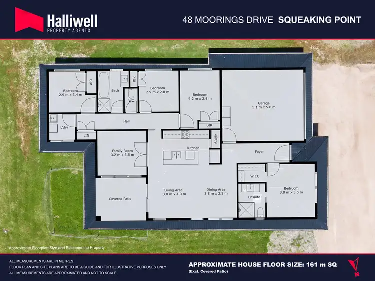 Floorplan of Homely house listing, 48 Moorings Drive, Squeaking Point TAS 7307