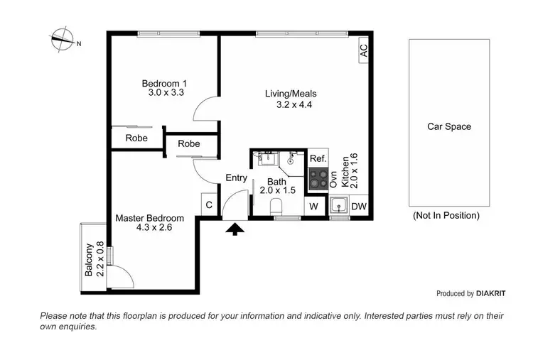 Floorplan of Homely apartment listing, 13/193-195 Inkerman Street, St Kilda VIC 3182