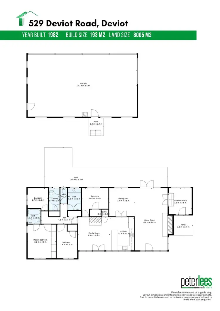 Floorplan of Homely house listing, 529 Deviot Road, Deviot TAS 7275