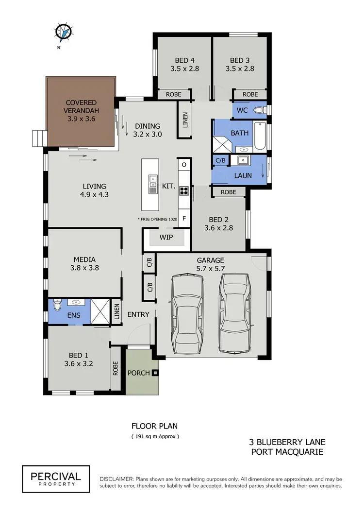 Floorplan of Homely house listing, 3 Blueberry Lane, Port Macquarie NSW 2444