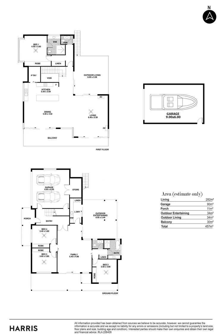 Floorplan of Homely house listing, 16 Ocean Parade, Middleton SA 5213