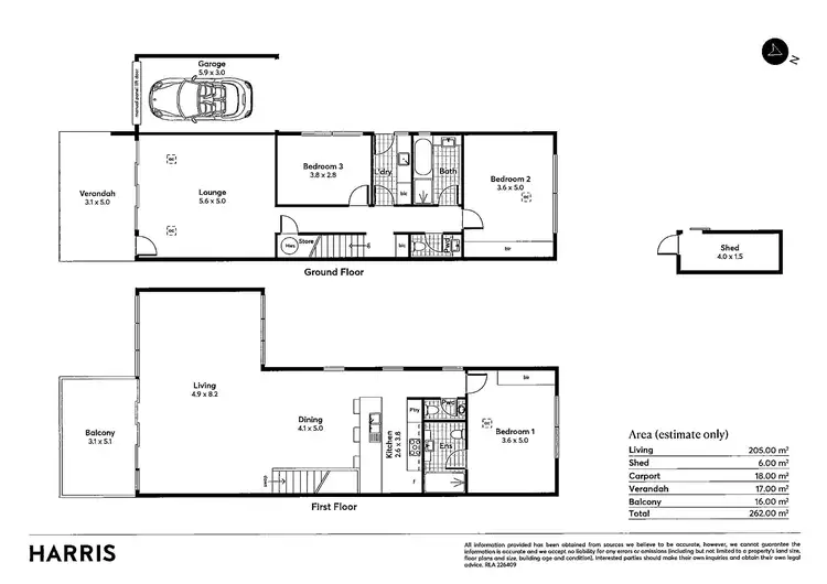 Floorplan of Homely townhouse listing, 7A Franklin Parade, Victor Harbor SA 5211