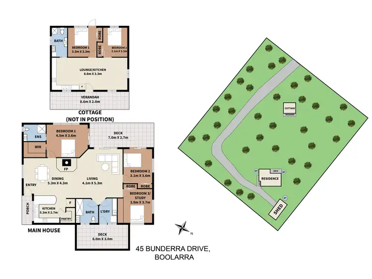 Floorplan of Homely rural property listing, 45 Bunderra Drive, Boolarra VIC 3870