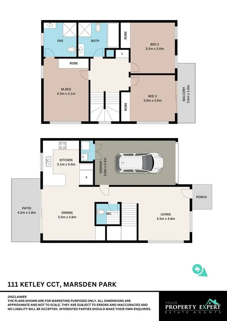 Floorplan of Homely townhouse listing, 111 Ketley Circuit, Marsden Park NSW 2765