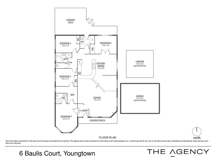 Floorplan of Homely house listing, 6 Baulis Court, Youngtown TAS 7249