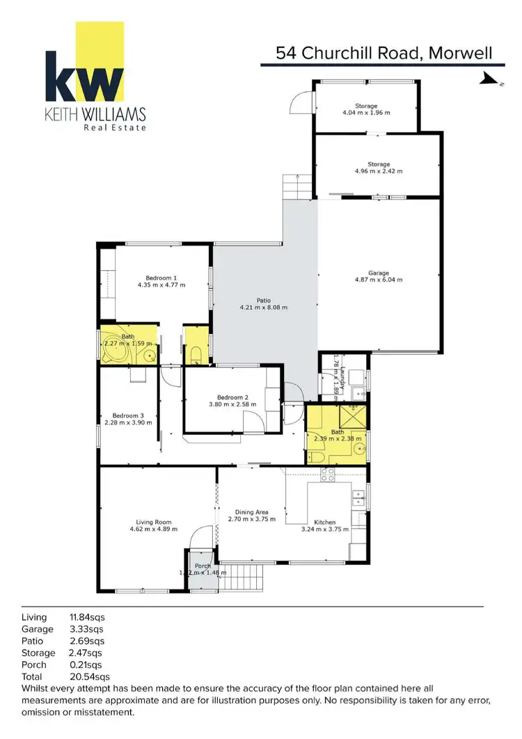 Floorplan of Homely house listing, 54 Churchill Road, Morwell VIC 3840