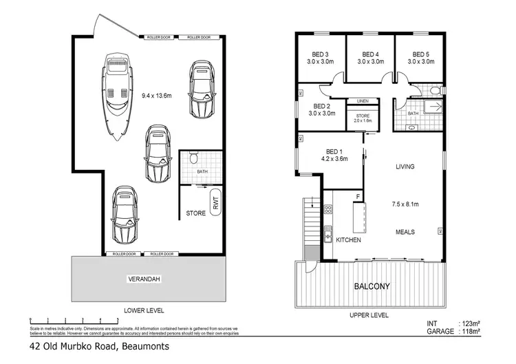 Floorplan of Homely house listing, 42 Old Murbko Road, Beaumonts SA 5320