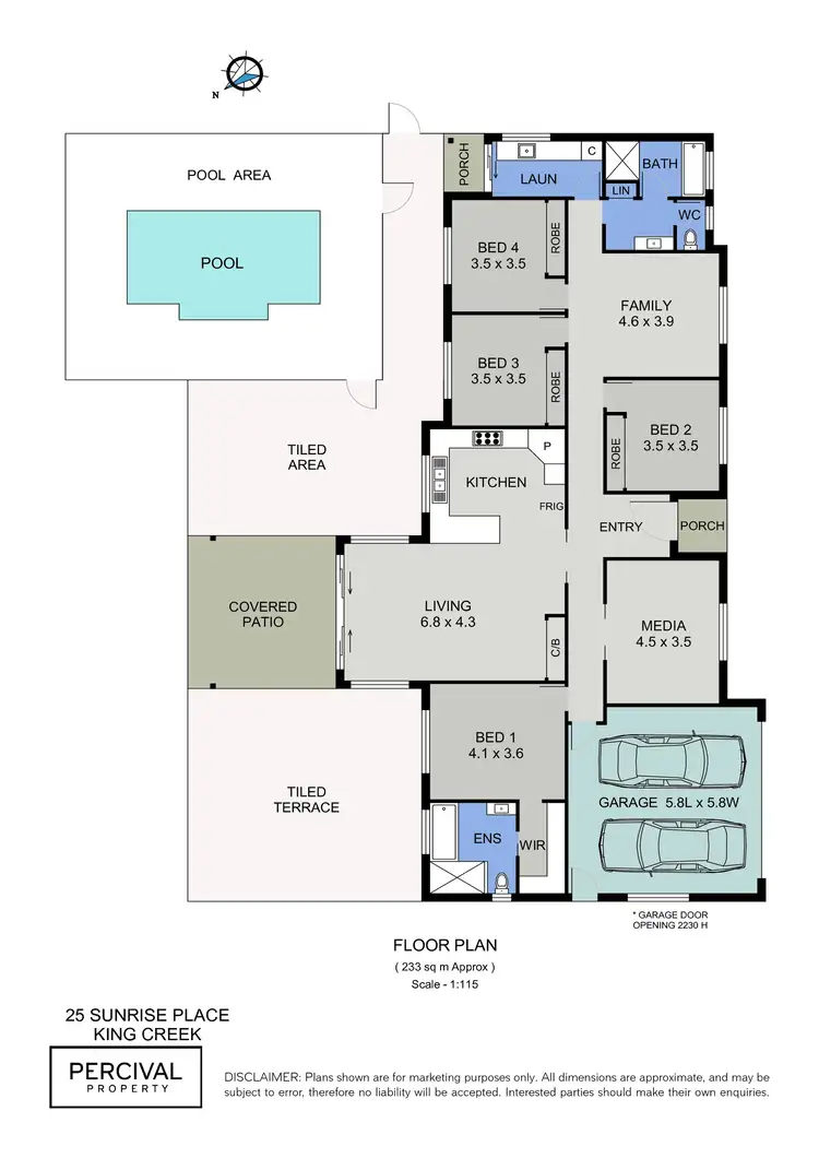 Floorplan of Homely house listing, 25 Sunrise Place, King Creek NSW 2446
