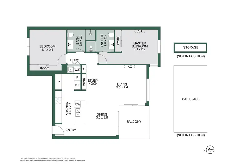 Floorplan of Homely apartment listing, 202/21 Rose Street, Fitzroy VIC 3065