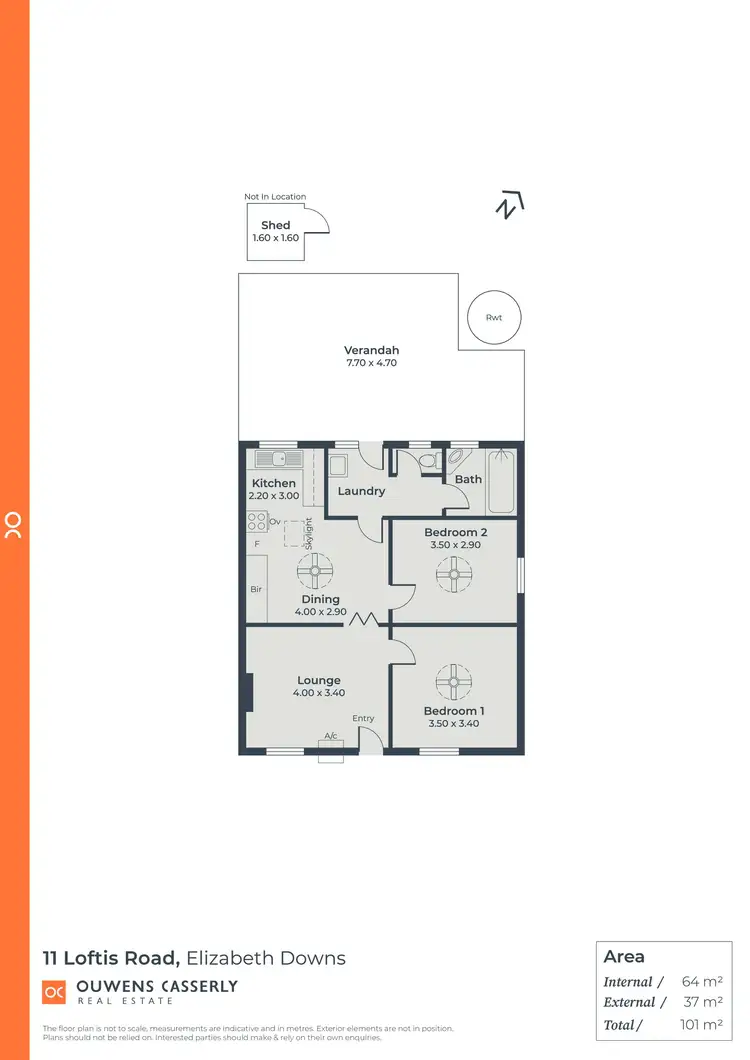 Floorplan of Homely house listing, 11 Loftis Road, Elizabeth Downs SA 5113