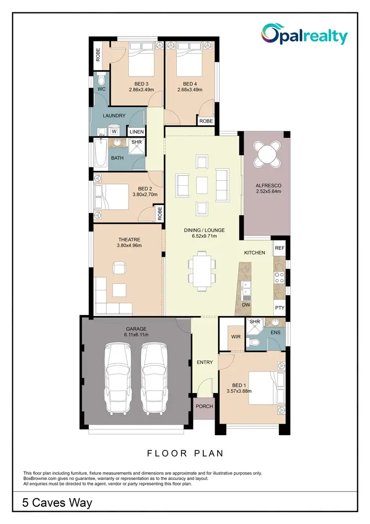 Floorplan of Homely house listing, 5 Caves Way, Secret Harbour WA 6173