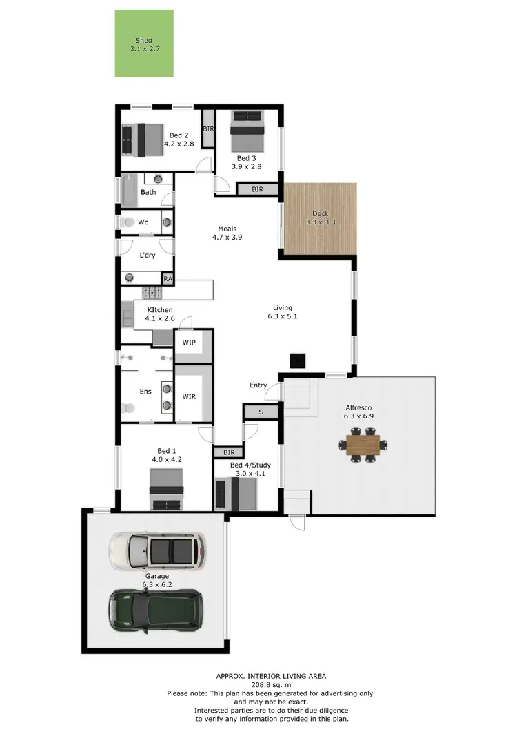 Floorplan of Homely house listing, 28 Wilkinson Drive, West Wodonga VIC 3690